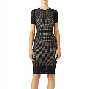 John + Jenn Perforated Black Mesh Dress M